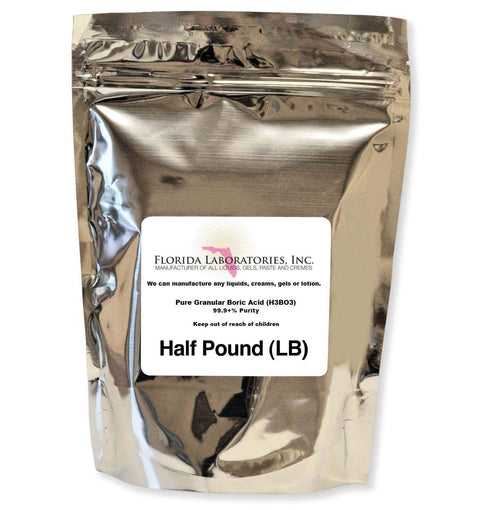 Boric Acid Granular Powder Half Lb.(Half Pound) Create Your own Solution...