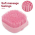 Pet Dog Cat Shedding Shampoo Brush Bath Massage Shower Bubbles Self Cleaning Dog Grooming Scrubber Brush for Bathing Hair Removal Soft Silicone Ru...