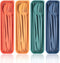 Reusable Utensils Set with Case, 4 Sets Portable Knives Spoons and Forks Chopsticks Travel Cutlery Set for Lunch Box Accessories, Plastic Camping ...