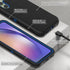 for Samsung Galaxy A54 5G Phone Case with 2 Pack Tempered Glass Screen Protector, Belt Clip Holster Rugged Heavy Duty Military Shockproof Protecti...