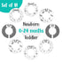 Eli with Love Baby Closet Dividers (Boho) Fits 1.5" Rod - Set of 8 Baby Clothes Dividers Organize Nursery Hangers Size/Age...