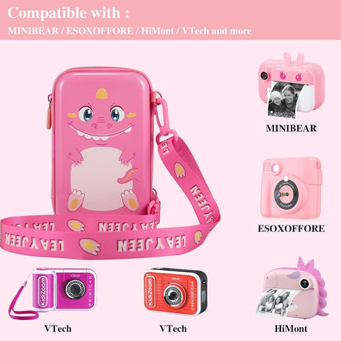 Leayjeen Kids Camera Case Compatible with Dragon Touch/MINIBEAR/VTech KidiZoom PrintCam and More Instant Print Camera for Kids?Kids Digital Camera...