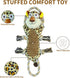 Dog Toys - Squeaky Leopard Toys for Medium Puppies - Interactive Dog Toys with Rope for Tug of War -Large Plush Dog Toys to Keep Them Busy for All...