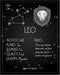 Posterizer 1 pcs-Astrology Posters-Zodiac Sign Leo-Astrology & Zodiac Art-Astronomy- Gift for Steampunk and Astrology Lovers-Living Room Bedroom D...