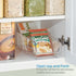 iDesign Linus Spice Packet Organizer Bin for Kitchen Pantry, Cabinet, Countertops - Clear Large...
