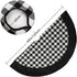 Black and White Buffalo Plaid Check Christmas Tree Skirt 48 inches, Country Xmas Tree Decorations Tree Skirts Double Layers Holiday Ornaments...