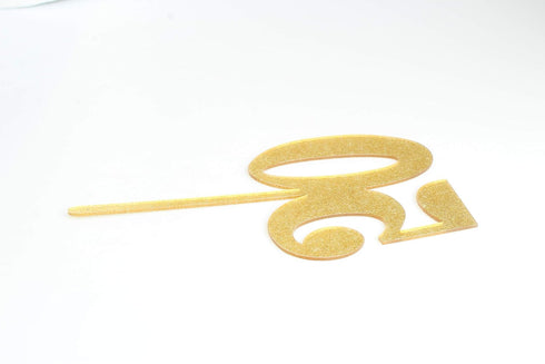 ZHENGYE Gold bling bling Happy Birthday cake topper - 50 Anniversary/Birthday Cake Topper Party Decoration (50th)...