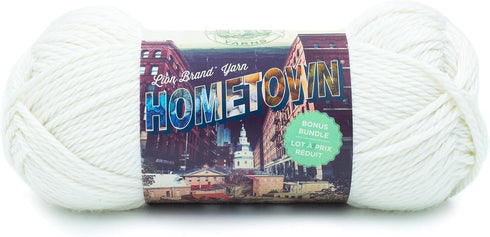 (1 Skein) Lion Brand Yarn 133-098 Hometown Bonus Bundle Yarn, Houston Cream...