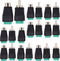 11Pair RCA Plugs Cable Audio Adapter Screws Phono RCA Male Female Plug to AV Screw Terminal Audio Video Connector Adapter Wire RCA Adapte for Spea...
