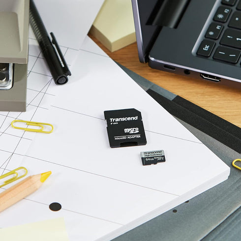 Transcend TS64GUSD350V 64GB UHS-I U1 Micro SD Memory Card...