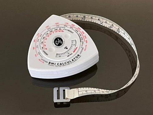EMI Triangle BMI Body Mass Index Calculator and Body Tape Measure - 60" / 1.5 m ECB-301...