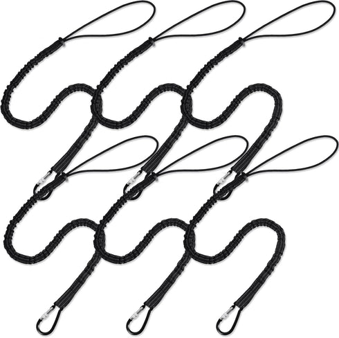 LEIFIDE 6 Pack Tool Lanyard Tool Tether with Single Metal Buckle and Adjustable Loop End, Weight Limit 8KG/ 17.6lb, with Aluminum Screw Lock...