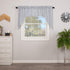 VHC Sawyer Mill Blue 2 Piece Swag Set Kitchen Farmhouse Curtains for Bathroom Living Room Bedroom Window Ticking Striped 36 Inches Long 2 Panels...