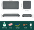 4-Set Water Absorbent Diatomite Earth Drying Mats - 2 Large & 2 Small Trays with Anti-Slip Pad, Sandpaper. Ideal for Kitchen Counter, Under Plants...
