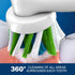 Replacement Toothbrush Heads Compatible with Oral B Braun Pro 1000 Smart 1500 Toothbrush,4PC Electric Clean Brush Heads Refill for Cross/Floss/Sen...