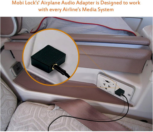 Gold Plated Airplane Flight Headphone Adapters (Pack of 2) | Allows you to use your Earphones with all In-Flight Media Systems | This Enables Grea...