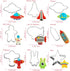 HENGYID Animal Cookie Cutter Set - 9 PCS Stainless Steel Shaped Cookie Candy Food Cutters Molds for DIY, Kitchen, Baking, Cake, Holiday Celebratio...