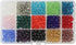 LolliBeads (TM) Wholesale Mix Lot 8 mm Briolette Faceted Rondelle Crystal Glass Beads for Jewelry Making with Container Box (450pcs)...