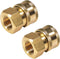 YAMATIC Pressure Washer Quick Connect,3/8 Quick Connect Fitting, 3/8'' Female NPT x 3/8'' Quick Connect, 3/8" Inch Brass Female Quick Connect Coup...