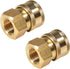 YAMATIC Pressure Washer Quick Connect,3/8 Quick Connect Fitting, 3/8'' Female NPT x 3/8'' Quick Connect, 3/8" Inch Brass Female Quick Connect Coup...