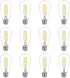 BORT Dimmable LED Edison Bulbs, 6W Equivalent to 60W Vintage Light Bulb, E26 4000K ST58/ST19 LED Bulbs, Antique Flexible Spiral LED Filament Light...