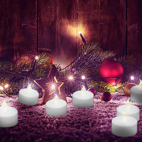 LED Tea Light flameless Candles: 24PACK with Remote Control Candle,Long Lasting 300+Hours,Battery Operated LED Tealights for Home Decoration Seaso...
