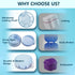 Denture Case with Brush & Portable Toothbrush Box, 100% No-Leak Retainer Box Set for Traveling Perfectly, Retainer Cup with Strainer & Mirror for ...