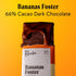 Raaka Chocolate Bananas Foster 66% Cacao Dark Chocolate | Gourmet Dark Chocolate Gift | Organic, Vegan, Fair Trade, Soy Free, Non GMO, Gluten Free...