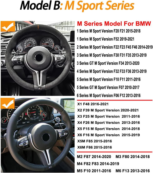 Motorsport M Series Cars Steering Wheel Key Control Knob Button for BMW M Sport 1 2 3 4 5 6 X1 X2 X3 X4 X5 X6 F10 F30 F01 F25 F15...