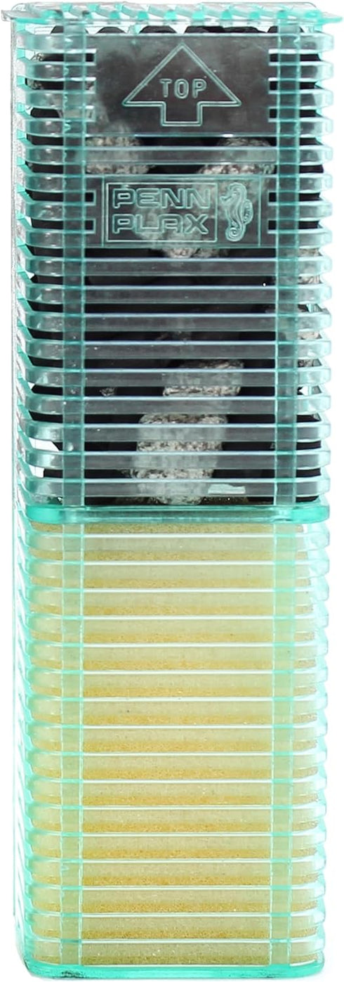 Penn-Plax Small World Replacement Aquarium Filter Media Cartridges (2 Pack) – Safe for Freshwater and Saltwater Setups, SWF1C...