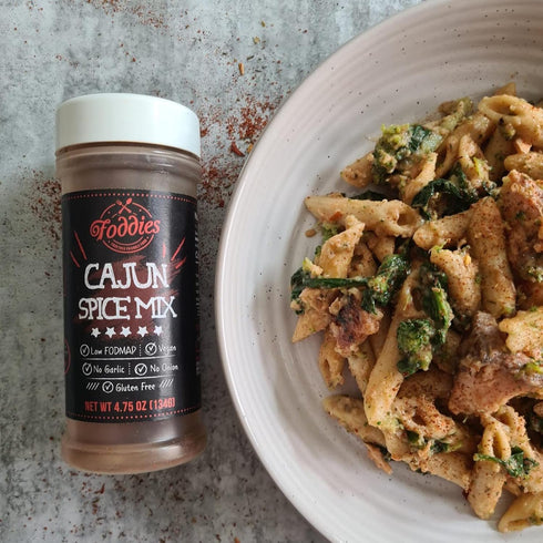 Foddies Cajun Spice Mix, Low FODMAP Seasoning, Gluten Free, No Onion No Garlic, Vegan, Plant Based, IBS Friendly...