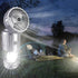 Camping Lantern with Fan, Flashlight Lantern Collapsible-USB Rechargeable, Solar & Battery Powered Camping Lampp for Picnic, Barbecue, Fishing, Tr...