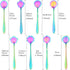 40 Pieces Flower Tea Spoons Stainless Steel Sugar Spoons Flower Coffee Spoons Small Dessert Spoons Cute Cafe Bar Spoon Mini Tableware for Tea Part...