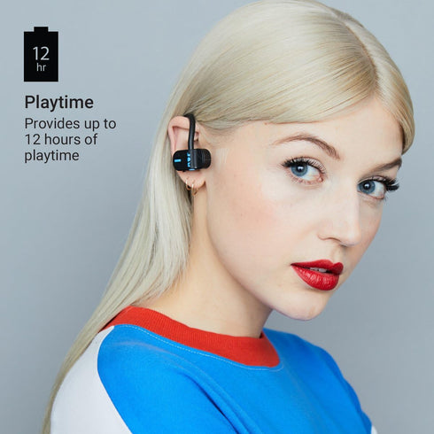 JAM Live Fast Workout Earphones 30 ft. Bluetooth Range, IP67 Sweat Resistant Earbuds 3 Sizes Included, 12 Hour Battery Life, Hands-Free Calling Bl...