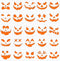 25 Pcs Halloween Pumpkins Face Stencils, Decorative Painting Stencils Reusable Plastic Drawing Template for DIY Pumpkin Carving, Wood, Walls Art D...