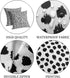 Outdoor Pillow Covers 20x20 Set of 2 Black Polka Dot Outdoor Waterproof Decorative Pillow Cases Summer Outdoor Sofa Bed Cushion Covers Home Decor ...