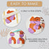 JOiFULi 132 Pc- Complete DIY Friendship Craft Set for Teens, Ages 12+ Aesthetic Polymer Clay Earring Jewelry Craft Making Set...