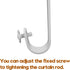 4 Pack Ceiling Curtain Rod Bracket Heavy Duty Single Curtain Rod Holders for 1 Inch Drapery Holder for Living Room Bedroom White...