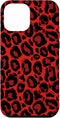 iPhone 12 Pro Max Red Leopard Phone Case Cheetah Skin Pattern Women Case...