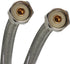 Fluidmaster B4F30 Faucet Connector, Braided Stainless Steel - 1/2 F.I.P. Thread x 1/2 F.I.P. Thread, 30-Inch Length...