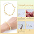 Premium Glass Crystal Beads for Bracelets Making Kit, 250pcs Showy Gold Crystal Beads for Jewelry Making Kit, 4/6/8mm Crystal Beads & Bead Assortm...