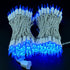 YULETIME 200 Blue LED Christmas Lights with White Wire, Pack of 2 Strands 33 Feet 100 Lights UL Certified Holiday String Light Set...