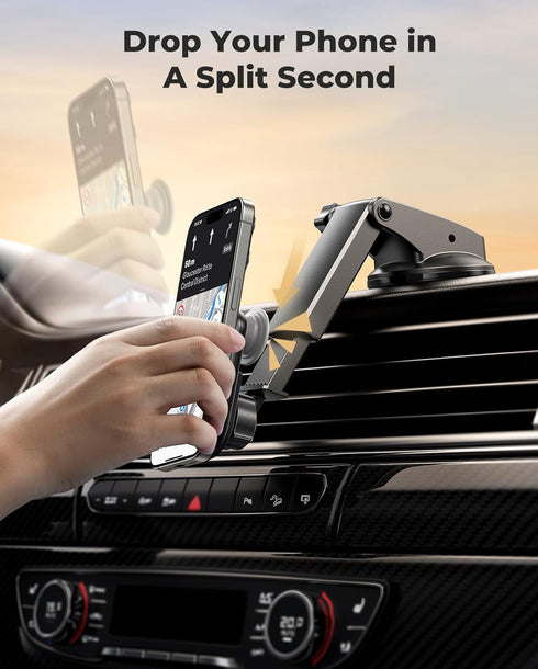 Universal Socket Dashboard Car Mount Works with PopSockets, Magnetic Socket Phone Holders for Dashboard Windshield, Hands Free Car Phone Mount Fit...