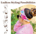 Karma Sugar Skull Headband for Women - Medium - Fabric Headband and Stretchy Hair Scarf - Black...