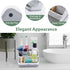 Toothbrush Holders for Bathrooms - 6 Slots Bamboo Electric Tooth Brushing Holder, Bathroom Countertop Organizer for Kids Family, Marble Toothbrush...