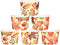 50Pcs Fall Treat Snack Cups Maple Leaves Disposable Ice Cream Cups 9 Oz. Disposable Autumn Thanksgiving Dessert Bowls for Cupcake Picnic BBQ Harve...