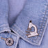 Silver Microscope Enamel Pin Brooch Metal Badge for Backpacks, scientific gift, scientist laboratory, medical biology jewelry gift...