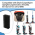 6 Pack EX201 Foam Filter Compatible with Shark CarpetXpert Upright Carpet EX201, R-EX200, EX150, EX151, EX121BRN...