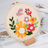 Pllieay Punch Needle Embroidery Starter Kits for Kids and Adults Beginners, Include Instructions, Punch Needle Fabric with Floral Pattern, Yarns, ...
