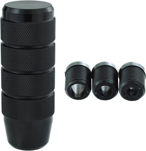 Abfer Cool Shift Knob 9 CM Aluminum Car Gear Stick Shifter Lever Handle Knobs Fit for Most Automatic Manual Vehicle (Black)...